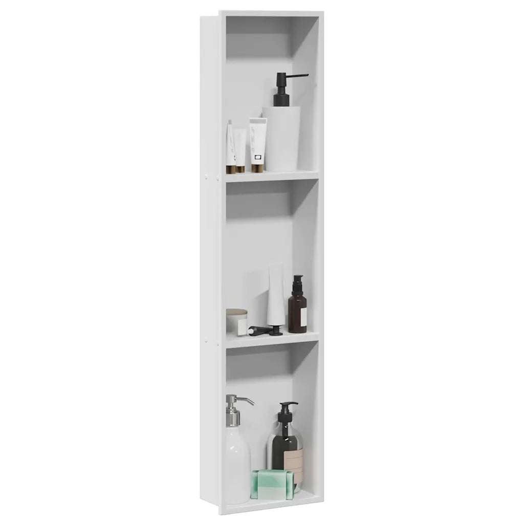 Nicchia per doccia Bianco 90 x 20 x 9,5 cm Acciaio inossidabile CFW3722500