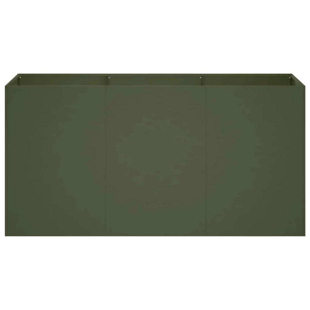 Vaso da giardino Verde Oliva 120 x 40 x 60 cm 8005893