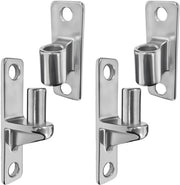 Porte di accesso in acciaio inossidabile - 2 pezzi di sospensioni pesanti femmina/maschio - Montaggio a parete - Hardware di porta non apribile - Capacità 272 kg - Adatto per cancelli agricoli/recinzioni in legno