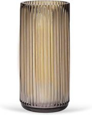 Vasca cilindrica in vetro per fiori - Design moderno - Decorazione verticale - Vaas per fiori (19,5 cm)