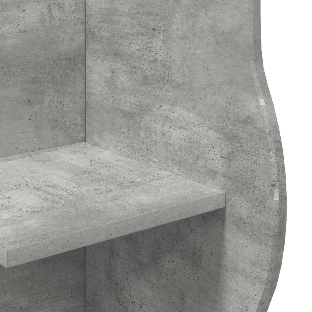 Mensola angolare Grigio Cemento 34 x 33 x 102 cm 899939
