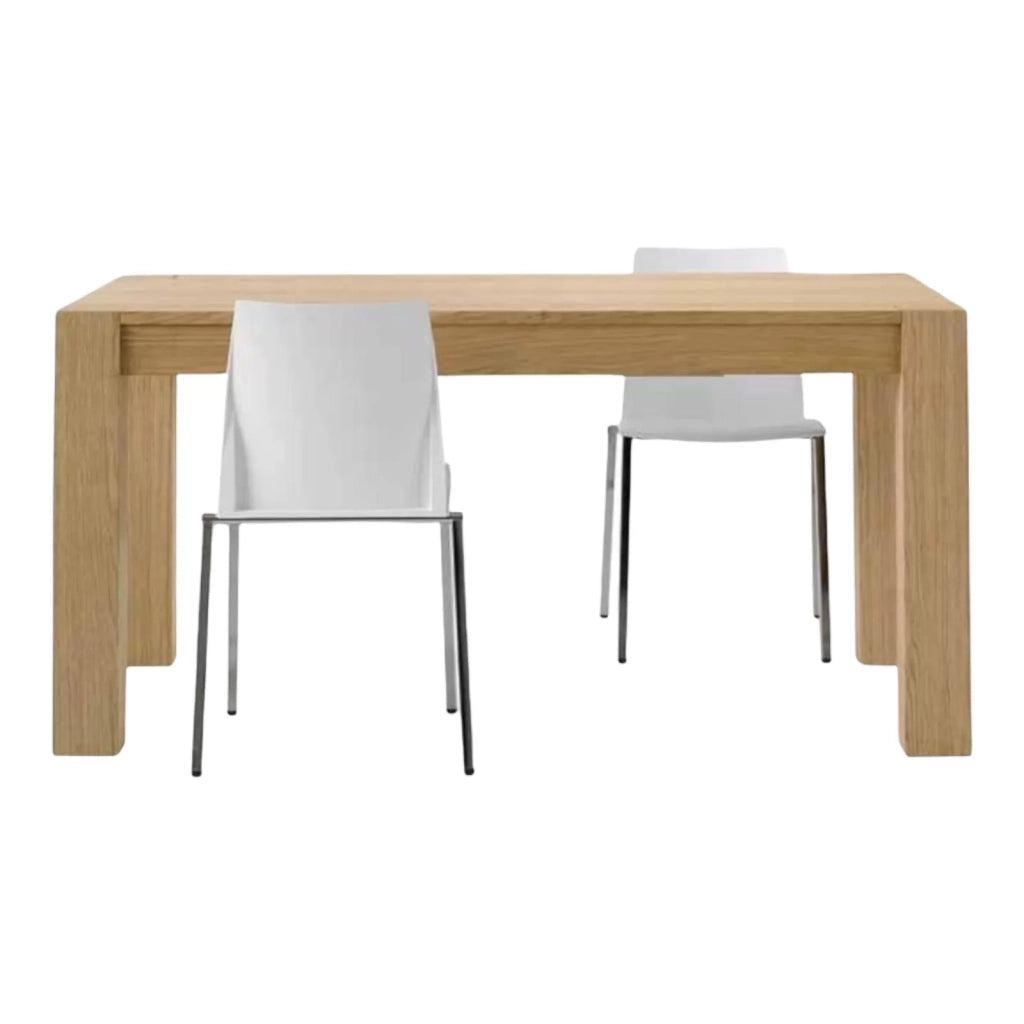 Tavolo legno rovere naturale spazzolato allungabile 140-220x90 (632) - Mobili 2G