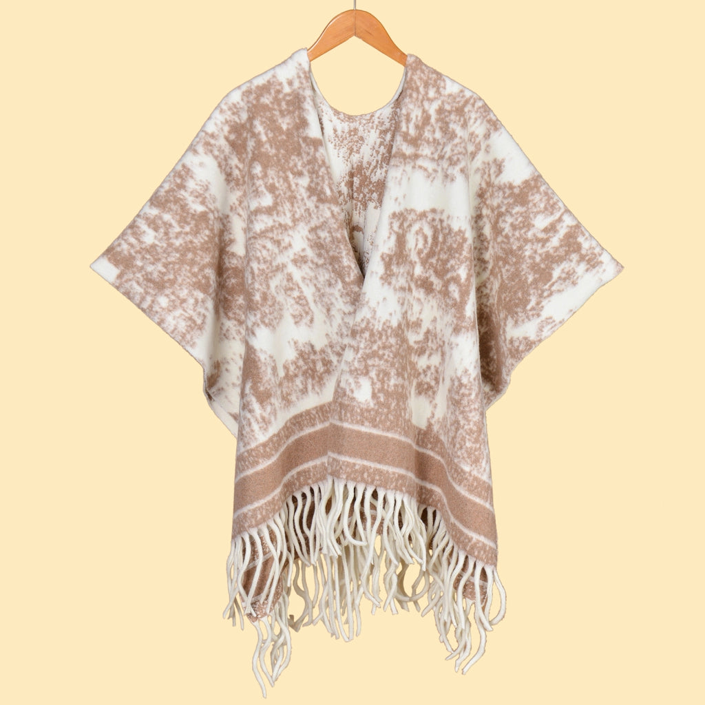 Sciarpa semplice in stile pittura a inchiostro per donna, mantello di alta moda, sciarpa invernale in cashmere