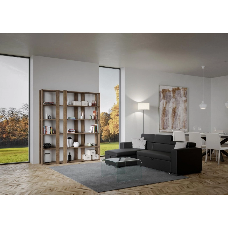 Composizione Libreria E Kato 6R 8 fasce lunghe - Noce