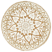 Tovagliette 4 pz Bianche 38cm Rotonde in Juta 133866