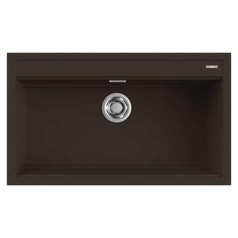 Lavello Elleci Incasso 1 vasca 86x51 Best 360 Granitek Espresso Marrone LGB36078