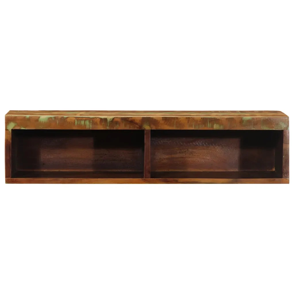 Mobile TV a Parete 80x30x19 cm in Legno Massello di Recupero 4017477