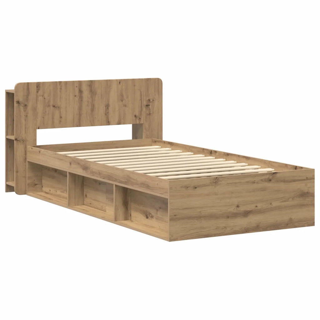 Telaio del letto con storage Rovere Artigianale 80 x 200 cm