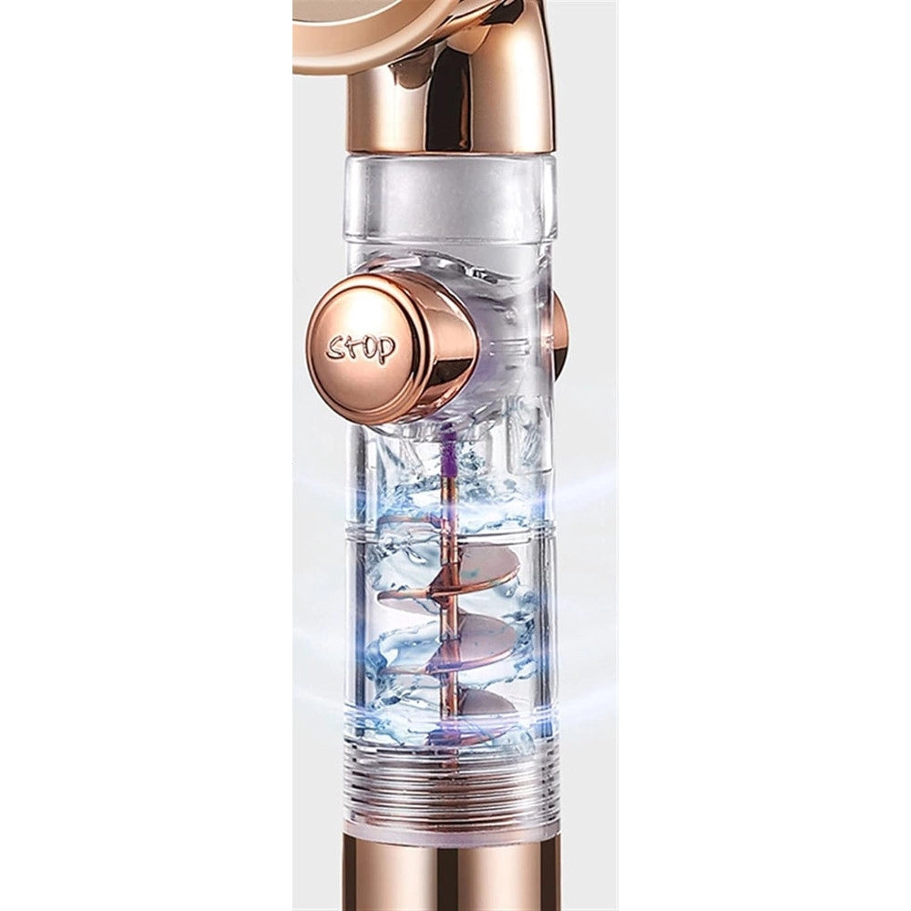 Trade Shop - Doccetta Con Pulsante Stop Multigetto Doccia Bagno Soffione Ventola A Spirale 87533 -