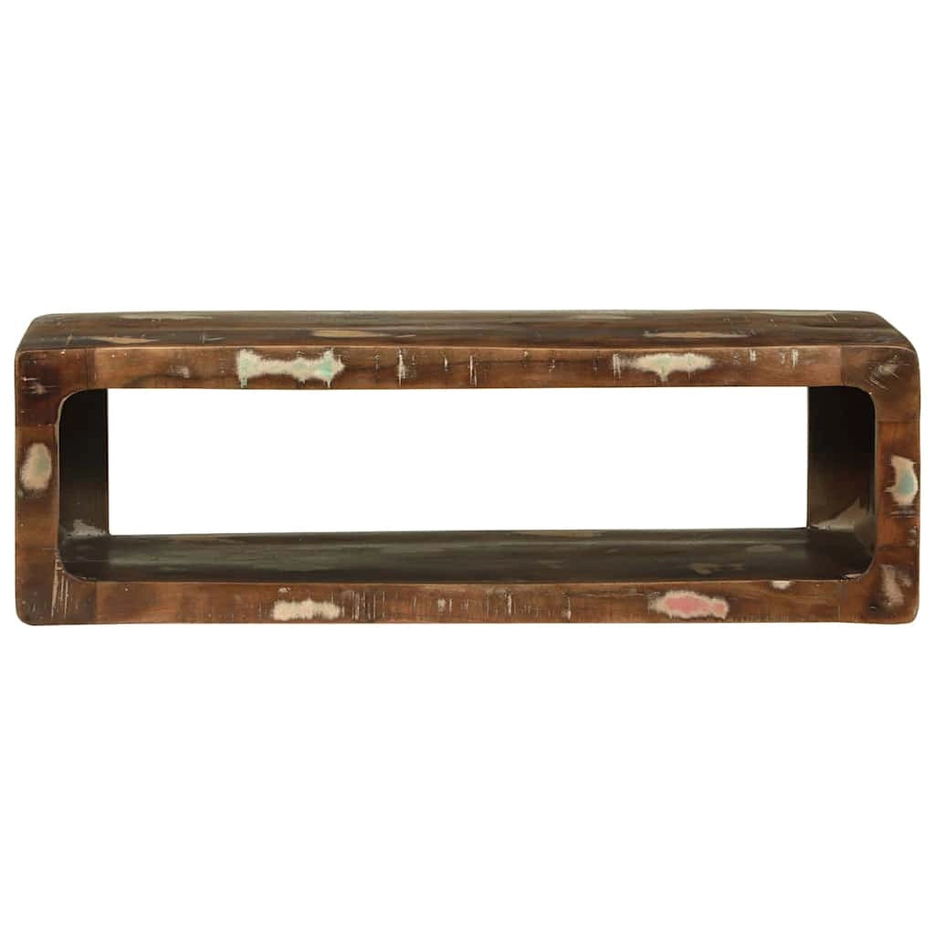 Mobile porta TV moderno e pratico con contenitore 80 x 30 x 25 cm realizzato in legno massello di recupero 02_0058073