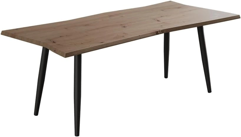 Tavolino da caffè Yan, Artigiano, 80 x 80 cm, con ripiano per un utilizzo versatile negli ambienti domestici