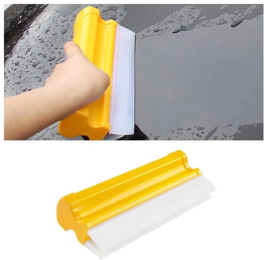 Schrappatore professionale in silicone - manubrio antiscivolo - pulizia senza graffi - adatto per auto - spazzole a doppia testa - 20 cm - spazzolatore auto