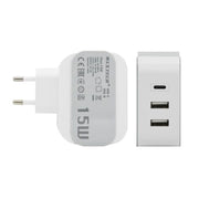 Trade Shop - Caricatore Parete Casa Doppia Porta Usb 1x Usb-c Type-c Ricarica 15w 3a Ca-s049 -