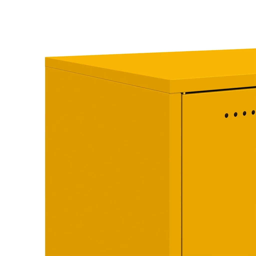 Credenza Giallo Senape 68x39x72 cm in Acciaio 846659