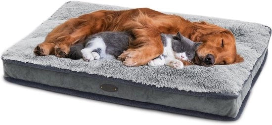Letto per cani impermeabile per grandi cani - Letti per cani di taglia media - Letto per cani rilassante compatto - Letti per cani sensibili con copertura rimovibile e materiale ecologico