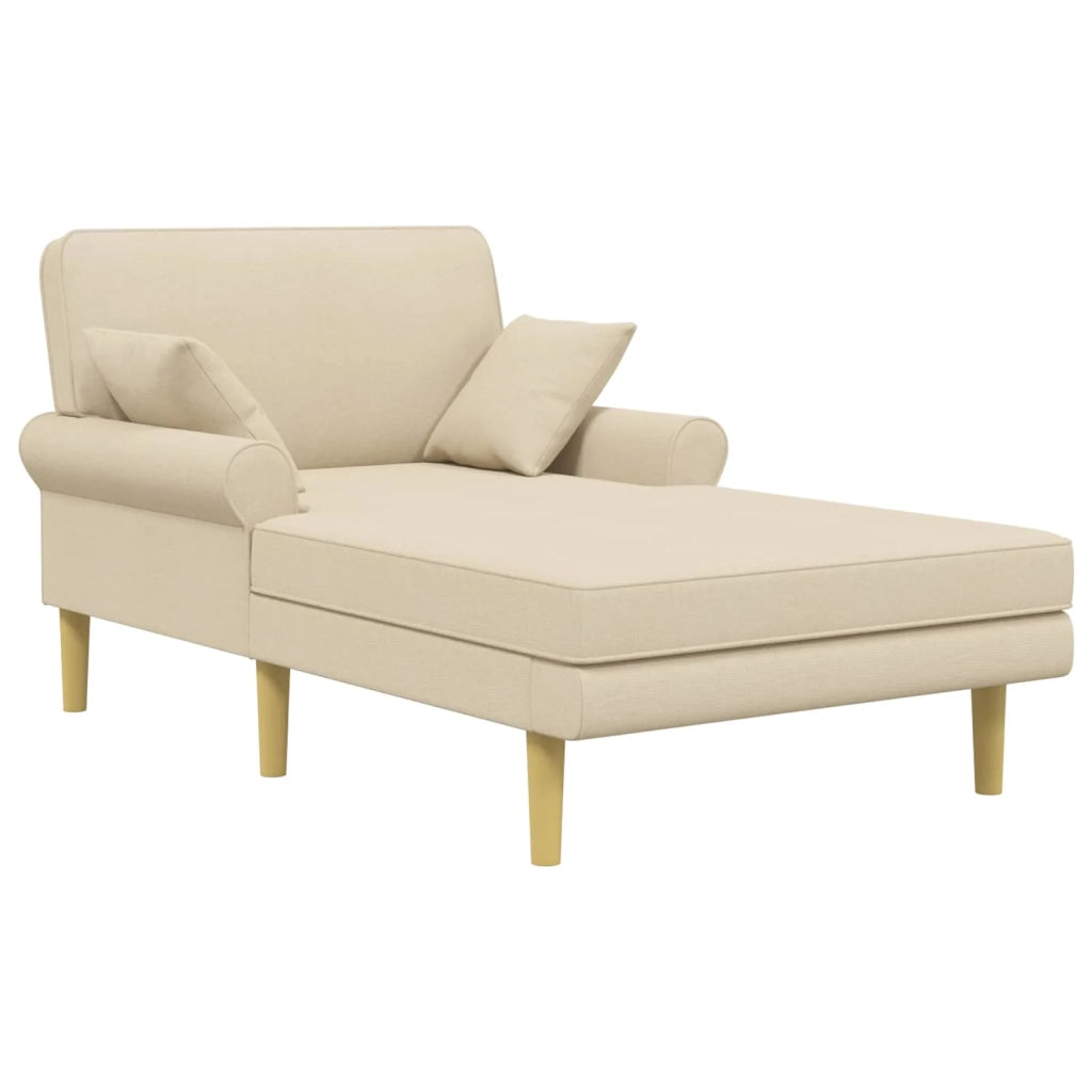 Chaise longue Crema Tessuto 42048088