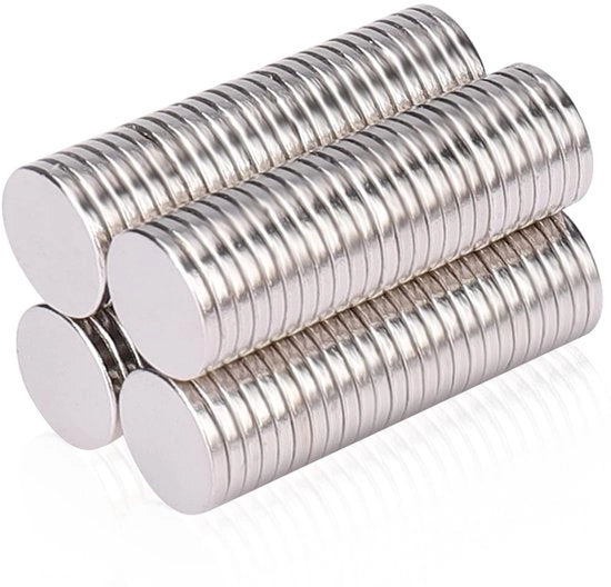 100 pezzi di magneti mini strettissimi 8 x 1 mm, magneti neodimio piccoli, set di magneti mini, magneti per whiteboard, prikbord, magneetbord, deur, landkaart
