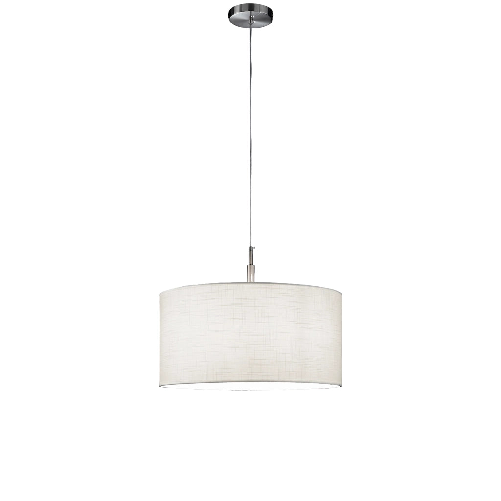 Sospensione Moderna Round Hotel Metallo Cromo 1 Luce E27 Ip20 D50