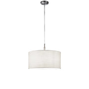 Sospensione Moderna Round Hotel Metallo Cromo 1 Luce E27 Ip20 D50