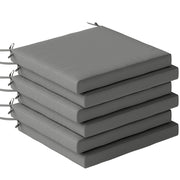 Set di Cuscini per Sedie da Pranzo ¨C zephmum ¨C Grigio Scuro 46x42x7 cm 6 Pezzi