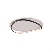 Plafoniera Moderna Cairns Plastica Nero Bianco Led 30W Dimmerabile