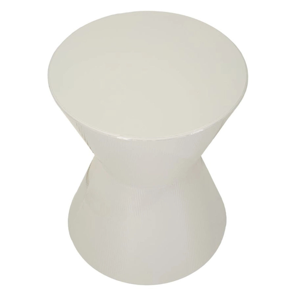Tavolino VKH1083, Bianco, Metallo, 45x45x55 cm