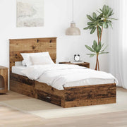 Struttura del letto Legno vecchio 90 x 190 cm Legno multistrato