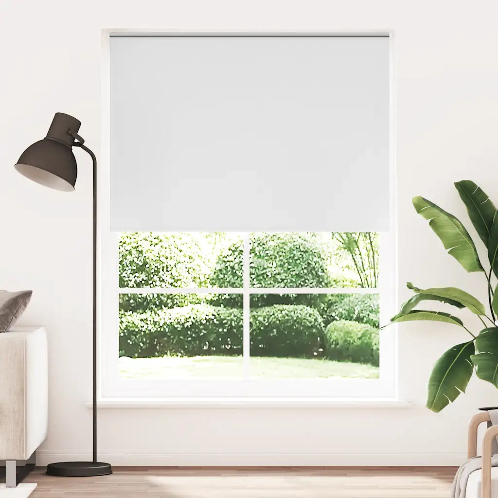 Tenda a Rullo Oscurante-Tenda da sole a rullo 164,4x230 cm Tessuto Larghezza 160 cm bianco