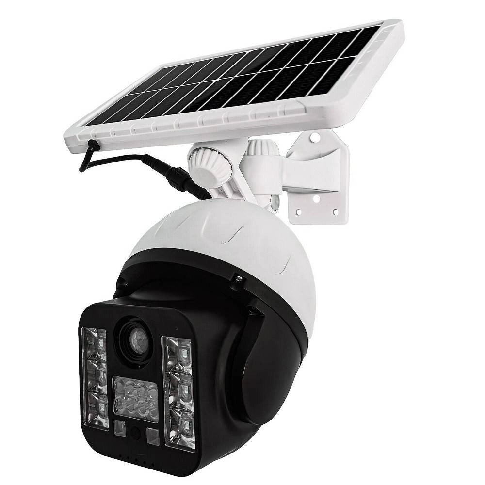 Trade Shop - Telecamera Finta Sicurezza Luce Lampada Solare Con Sensore Di Movimento 60 W Led -