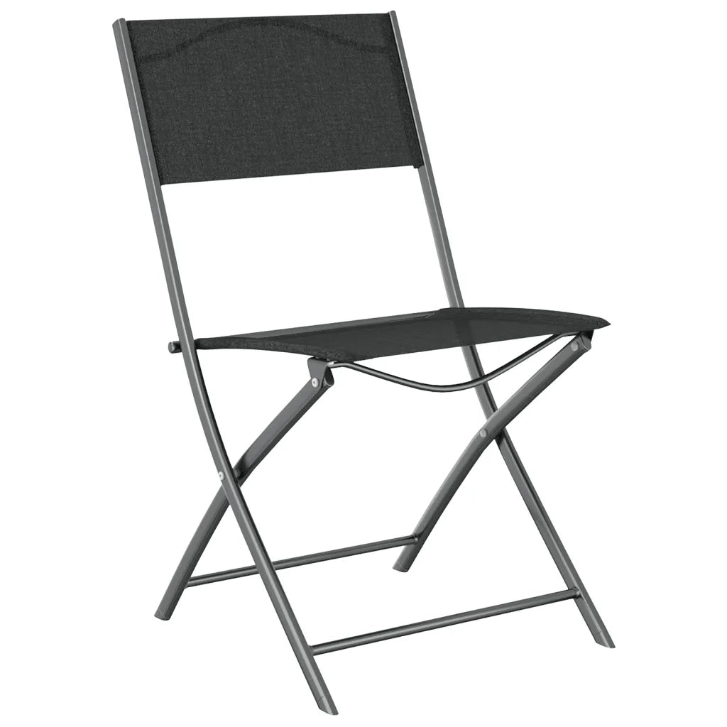 Set da Pranzo da Giardino 7 pz Grigio e Nero 3102919