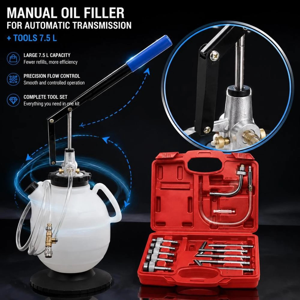 Manual Oil Filler For Automatic Transmissions Tools 7.5 L
