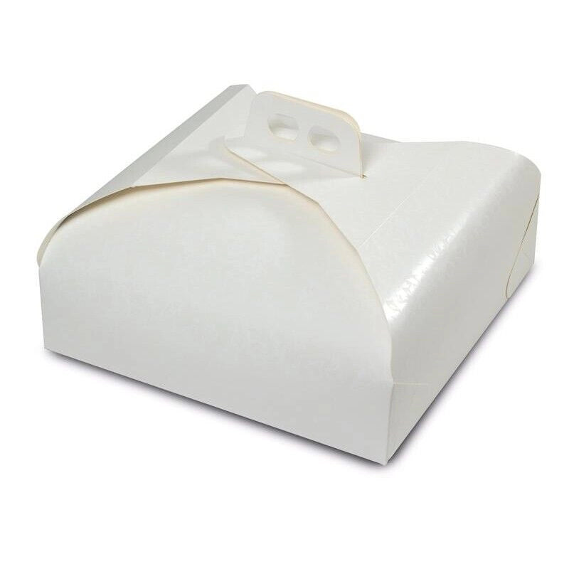 SCATOLA PORTA TORTE EASY BAKE BIANCA 29 X 29 CM