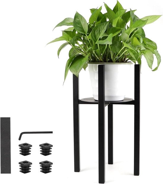 Standaard per fiori regolabile 41 cm di altezza - Metallo con piatto da portata - Diametro 24 a 36 cm