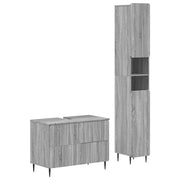 Set di Armadi da Bagno da 2 Pezzi ZWOLLE Sonoma grigio 3417519