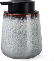 Dispensatore di sapone in ceramica 350ml Moderno Porcellana Bagno Cucina - Bianco