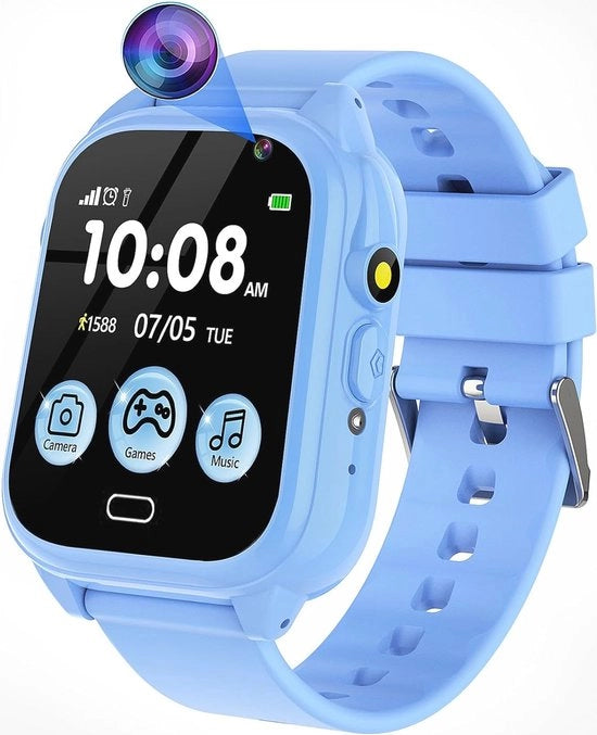 Smartwatch per bambini con contapassi, fotocamera, musica e giochi - giocattolo ideale per bambini dai 3 ai 12 anni