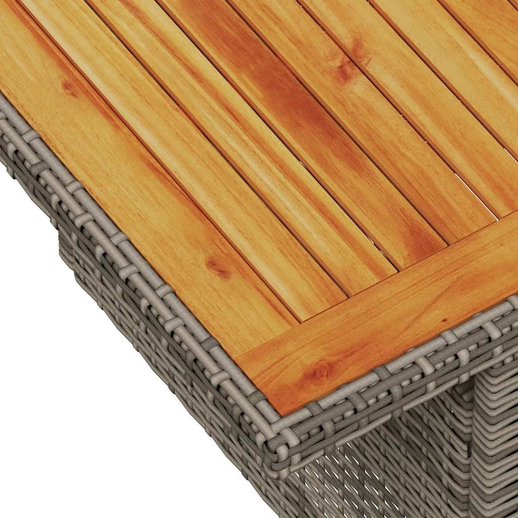 vidaXL Set Divani da Giardino 11 pz con Cuscini in Polyrattan Grigio