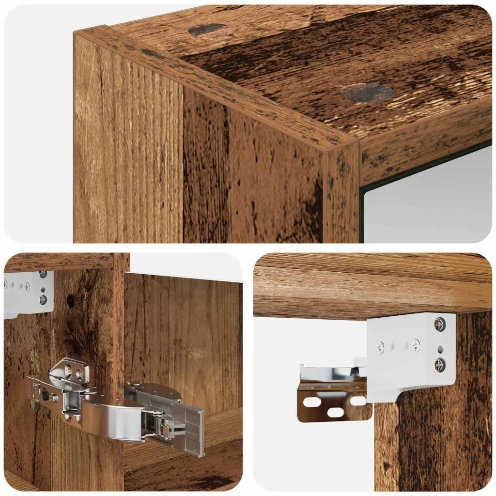 Mobiletto per specchio da bagno Legno vecchio 43 x 16 x 62.5 cm