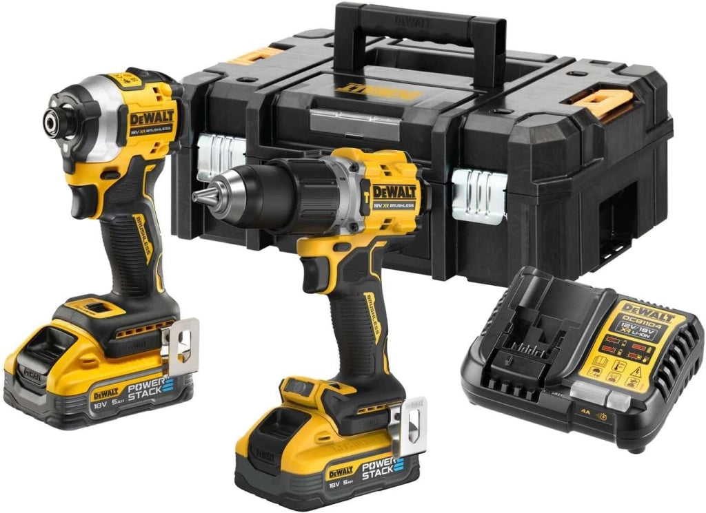 DCK2050H2T- DCD805 + DCF850, 2 x 5,0 Ah Powerstack, caricatore e TSTAK