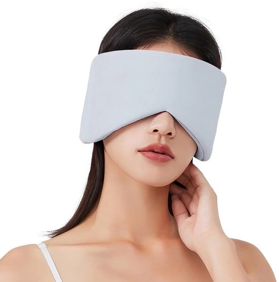 Oogmasker Dual Sensibilità Caldo e Freddo Capsula per la Notte Speciale per Ufficio e Viaggio con Reduzione del Rumore Tutti i Giorni per Uomo e Donna