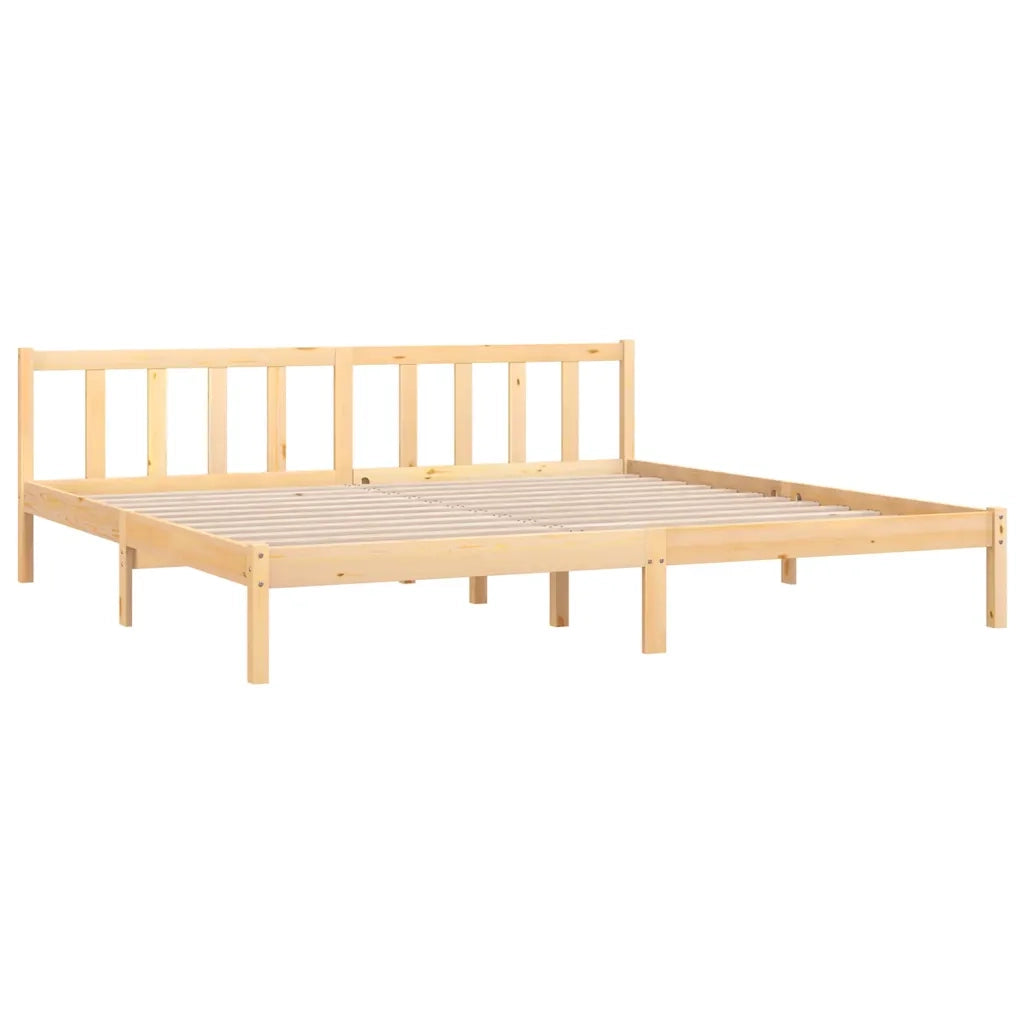 Giroletto-Struttura Letto in Legno Massello di Pino 200x200 cm 487568