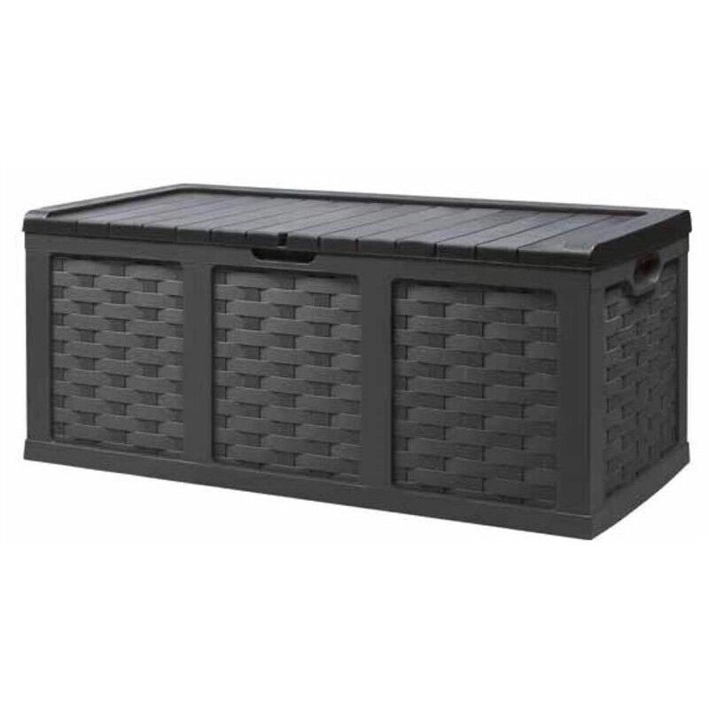 CASSAPANCA RATTAN STYLE XXL IN PLASTICA WICKER DI COLORE MARRONE