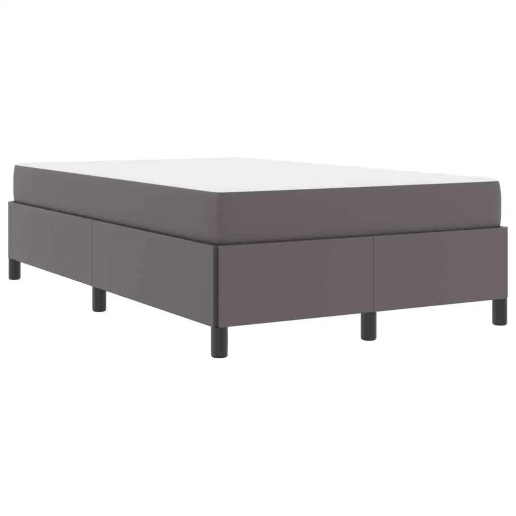 Struttura del letto con materasso Grigio 120 x 200 cm Tessuto
