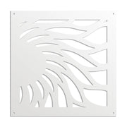 HOT SUN - Pannello in PVC traforato - Parasole Misura: 48x48 cm, Colore: bianco