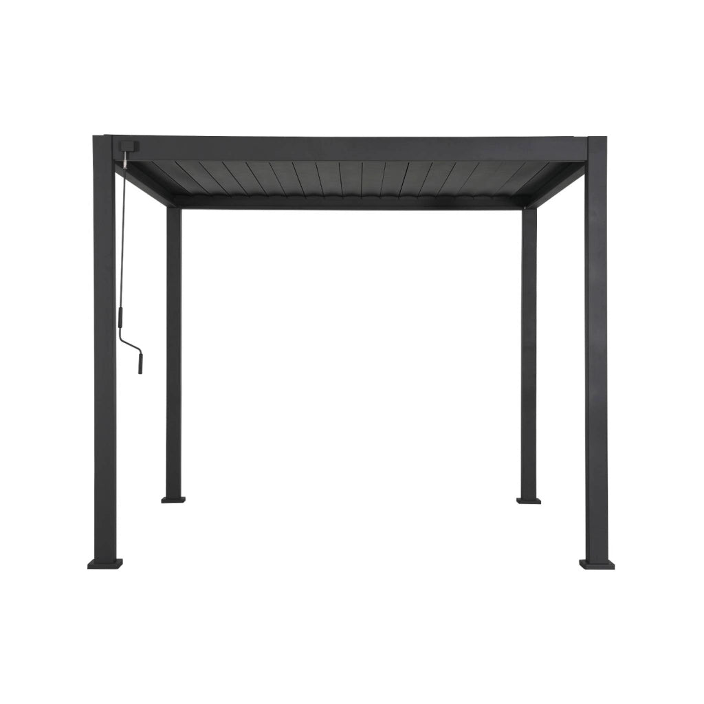 Pergola bioclimatica 3x3m in alluminio con lamelle orientabili v2 + 3