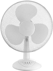 Ventilatore da Tavolo Ø40 cm 3 Velocità 45W Bauer Bianco