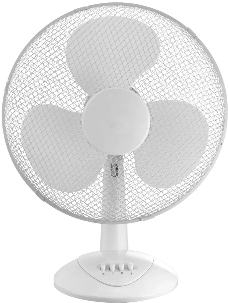 Ventilatore da Tavolo Ø40 cm 3 Velocità 45W Bauer Bianco