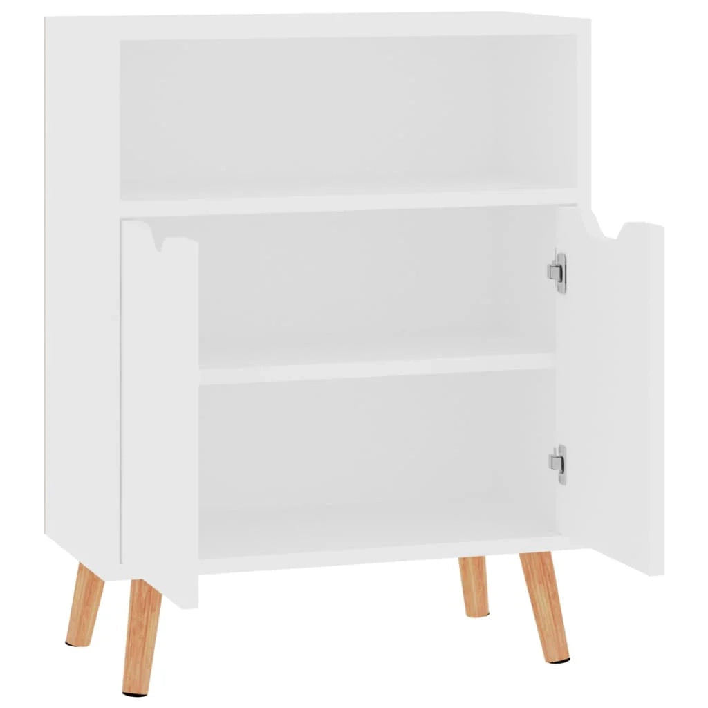 Credenza buffet cassettiera mobile contenitore organizer cucina soggiorno soggiorno 60 x 30 x 72 cm derivati ​​del legno bianco 02_0030335