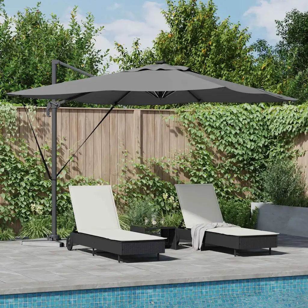 Ombrellone Antracite 286 x 284 x 270 cm Alluminio e Poliestere 42003321