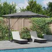 Ombrellone Antracite 286 x 284 x 270 cm Alluminio e Poliestere 42003321